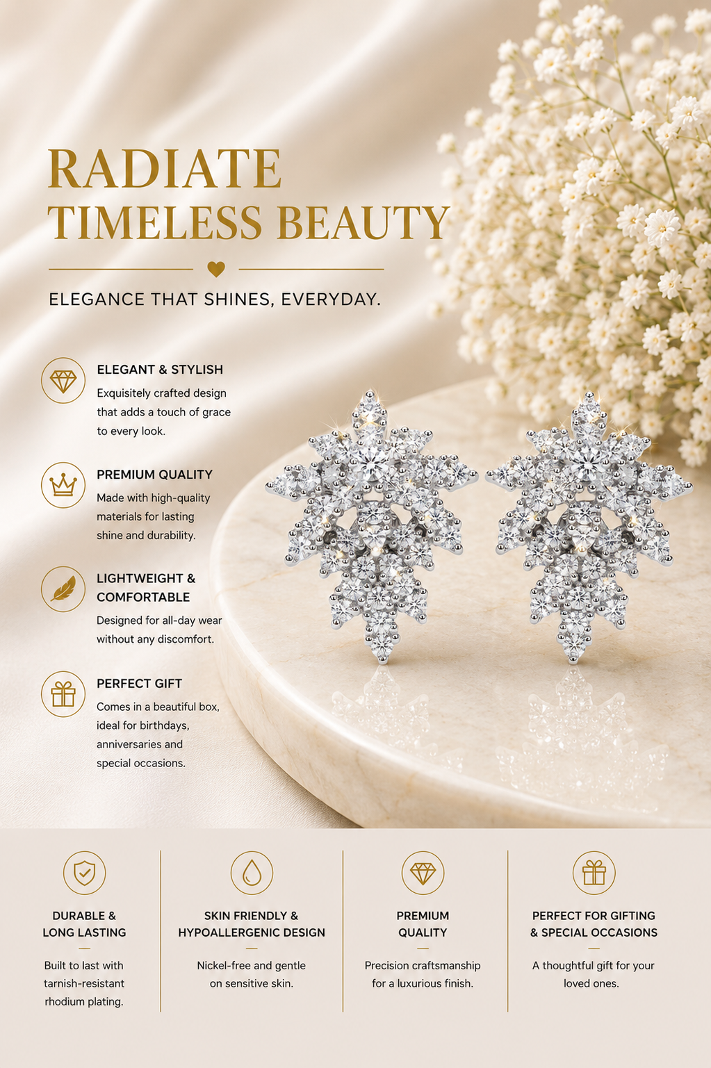 Crystal Frost Earrings