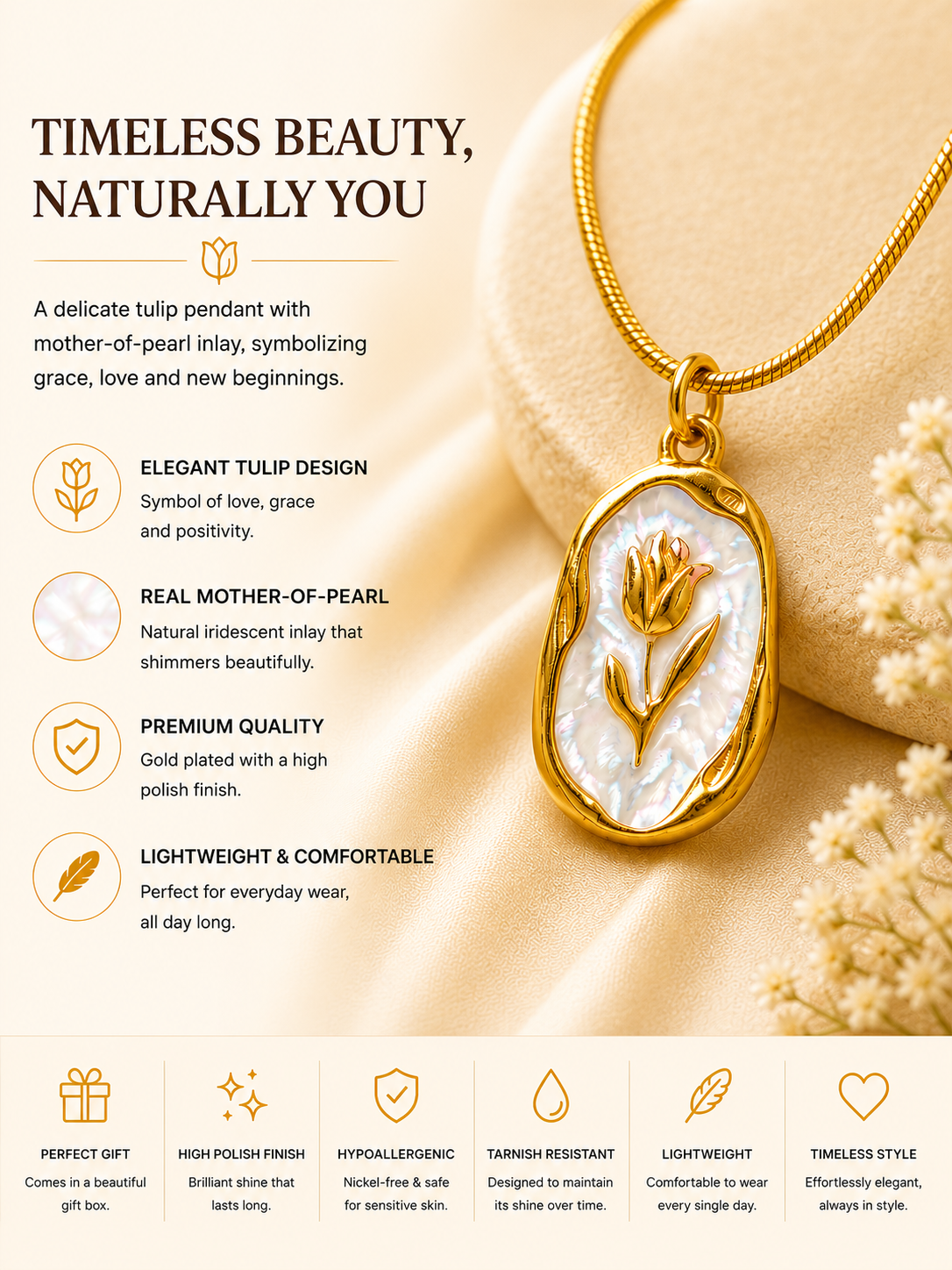Ivory Leaf Necklace