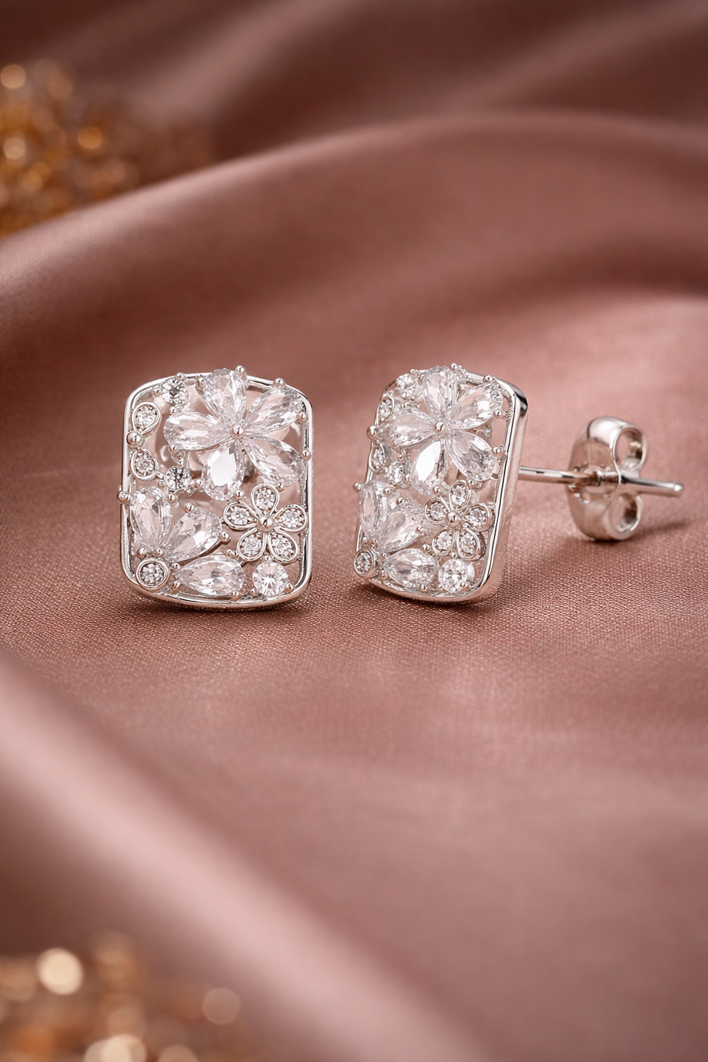 Bloom Square Studs