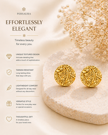 Golden Hammered Studs