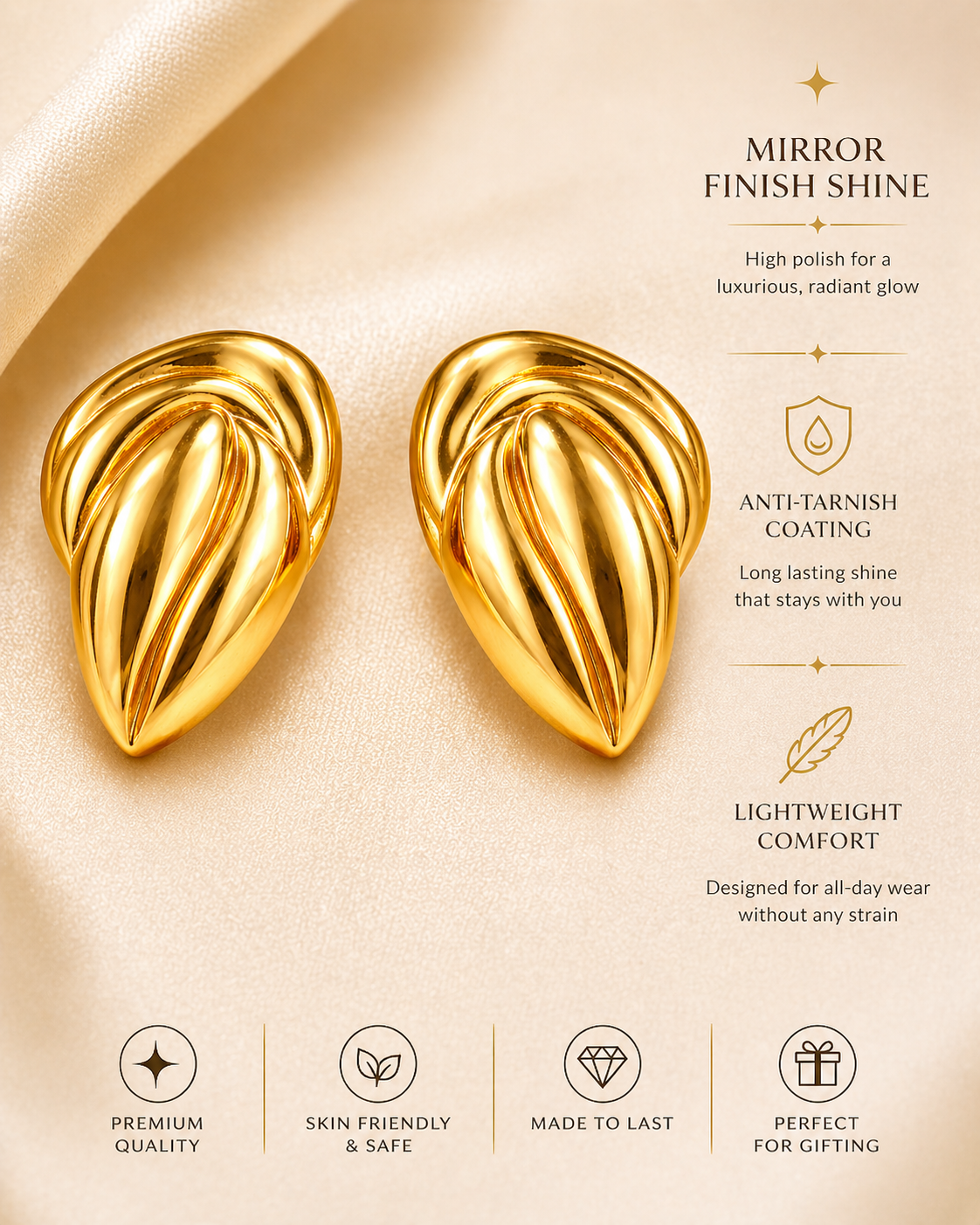 Golden Petal Swirl
