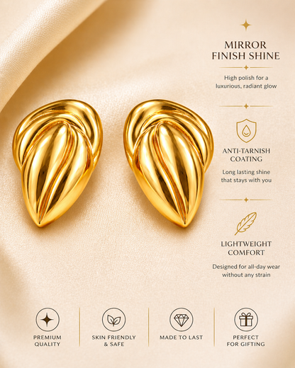 Golden Petal Swirl