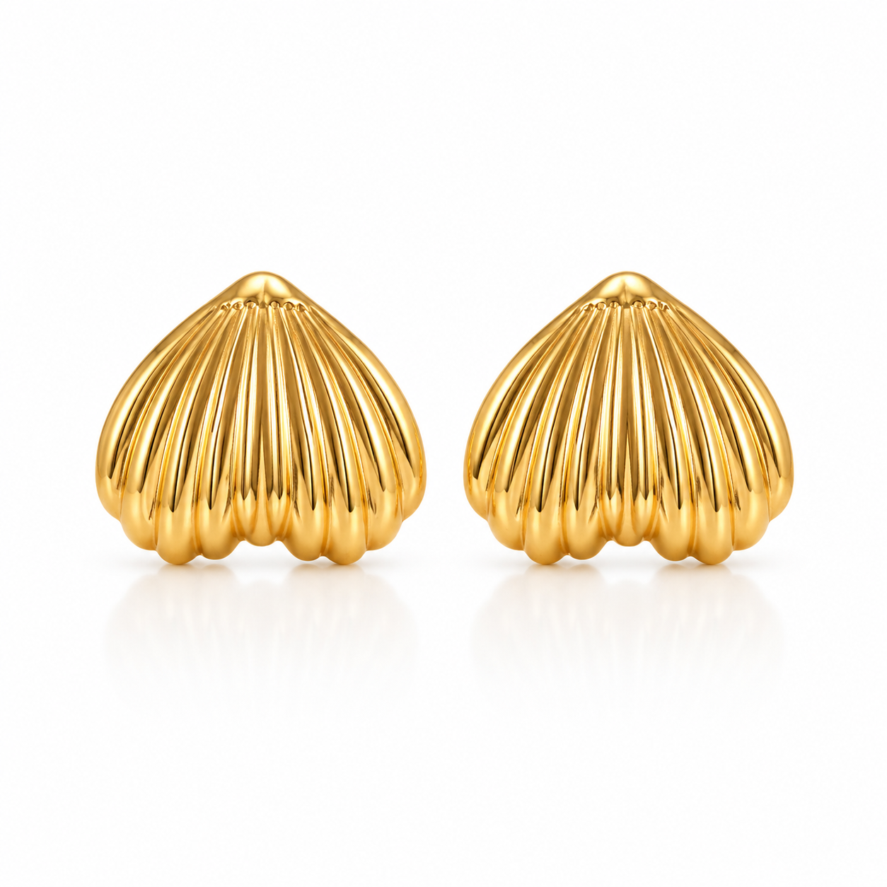 Golden Shell  Earrings