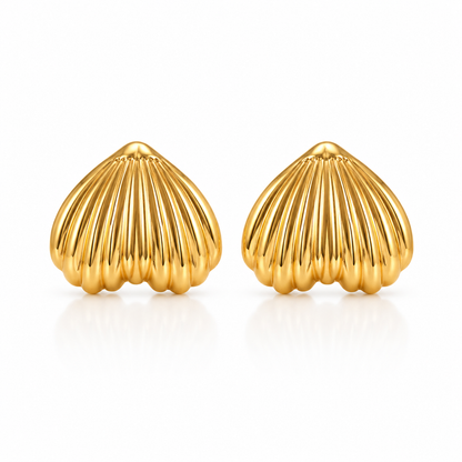 Golden Shell  Earrings