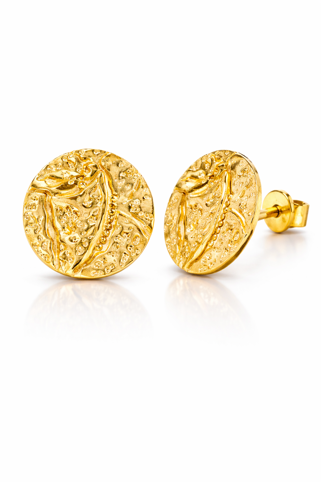 Golden Hammered Studs