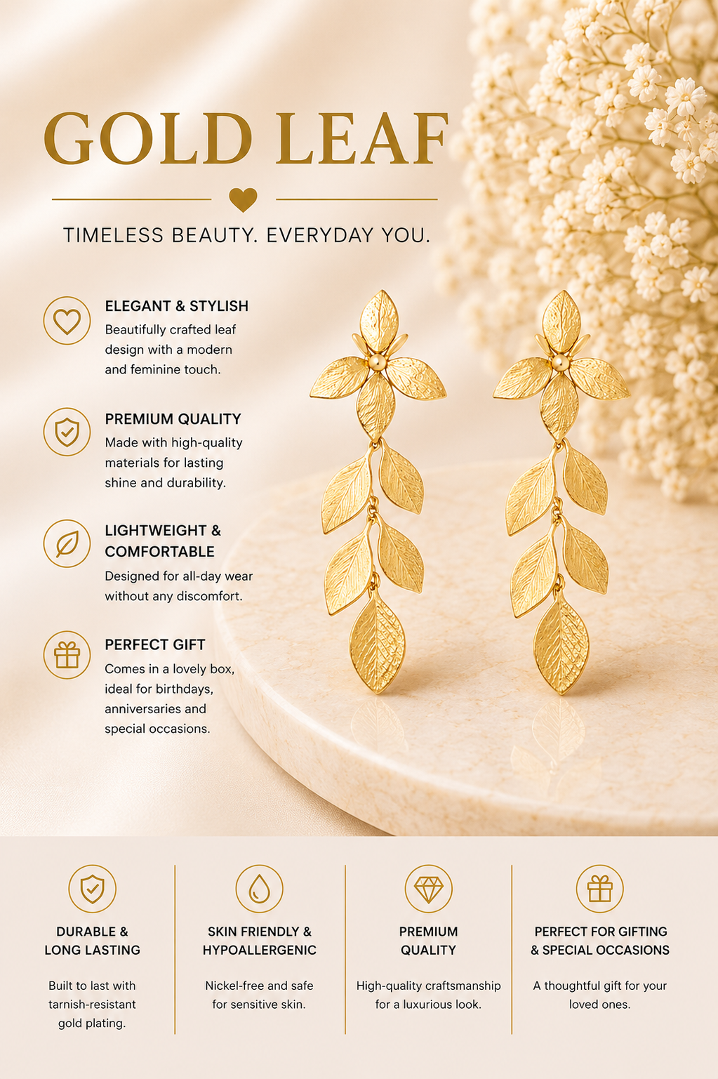 Leaf Glow Earrings