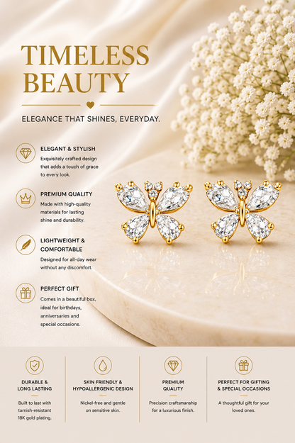 Butterfly Bloom Studs