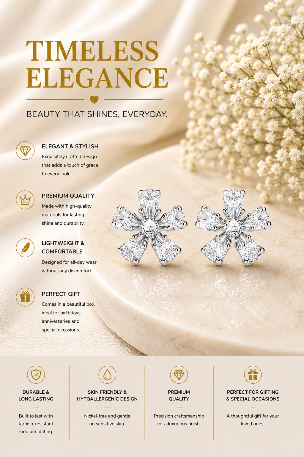 Star Flower studs