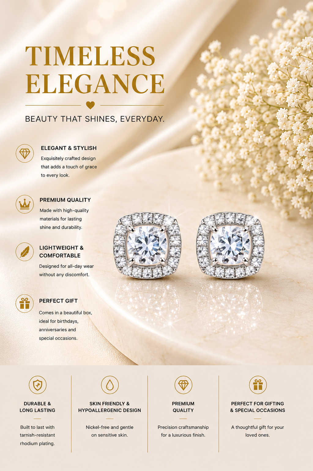 Cushion Earrings
