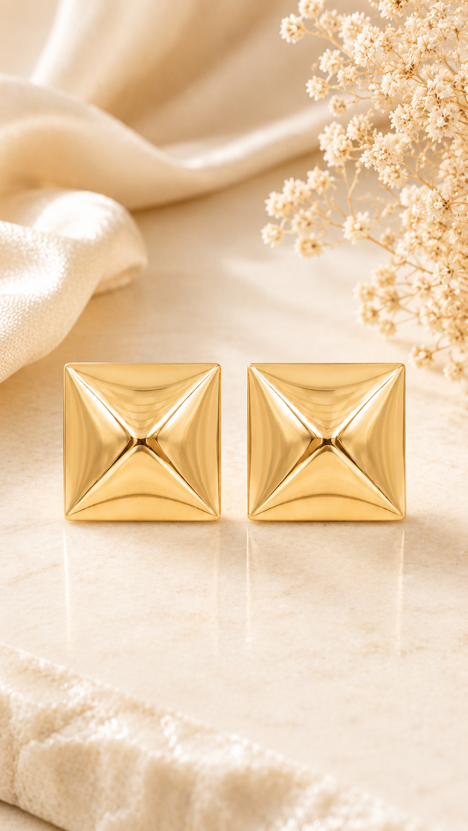 Luxe Pyramid Earrings