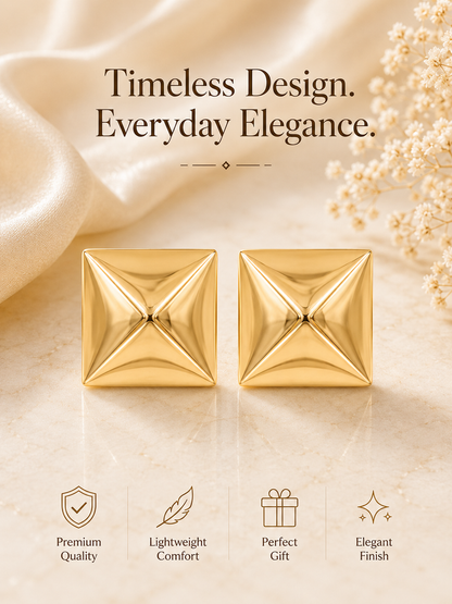 Luxe Pyramid Earrings