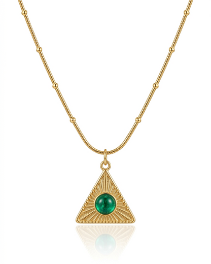 Emerald Trinity Necklace