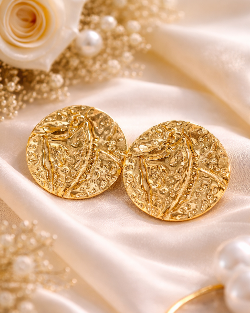 Golden Hammered Studs
