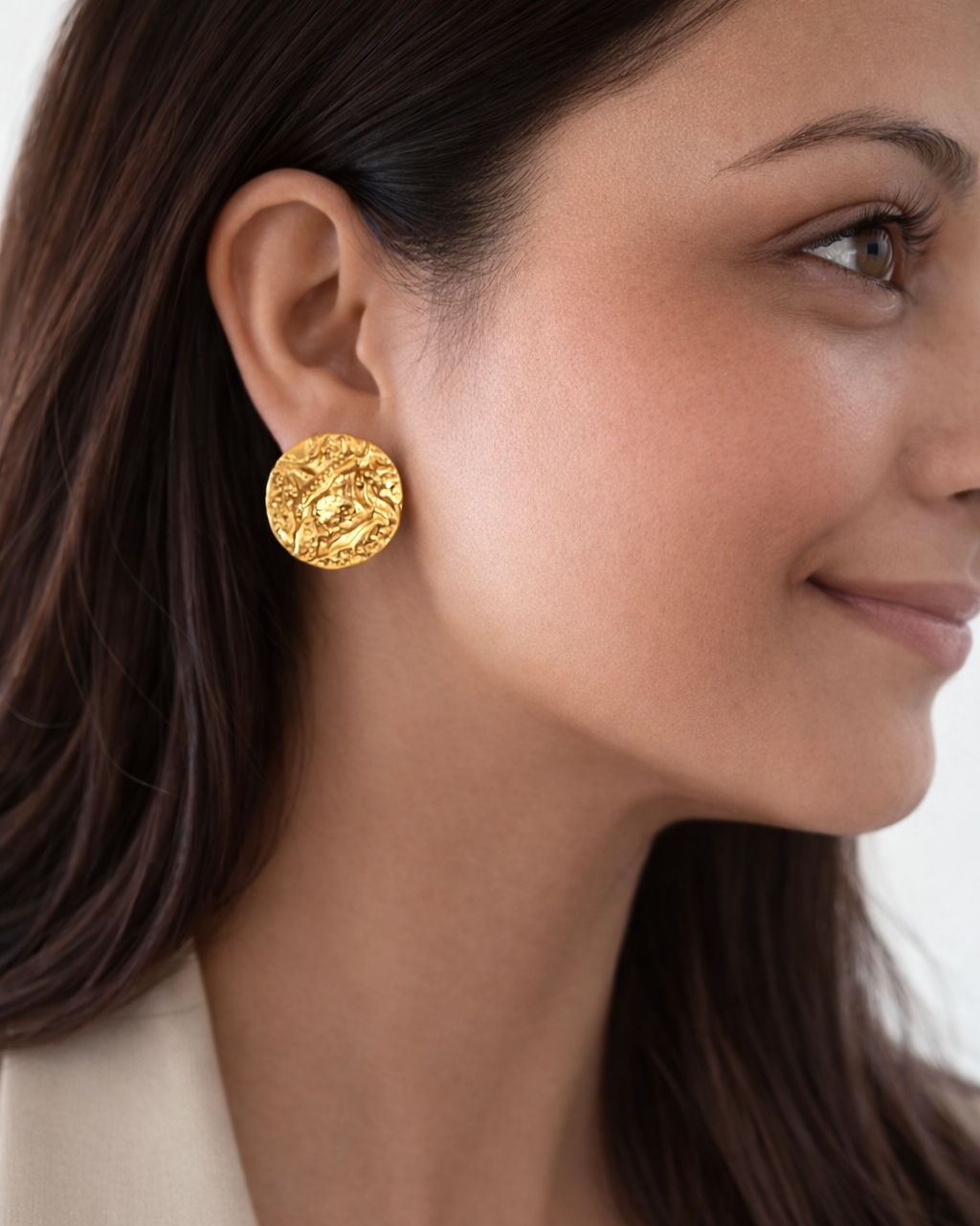 Golden Hammered Studs