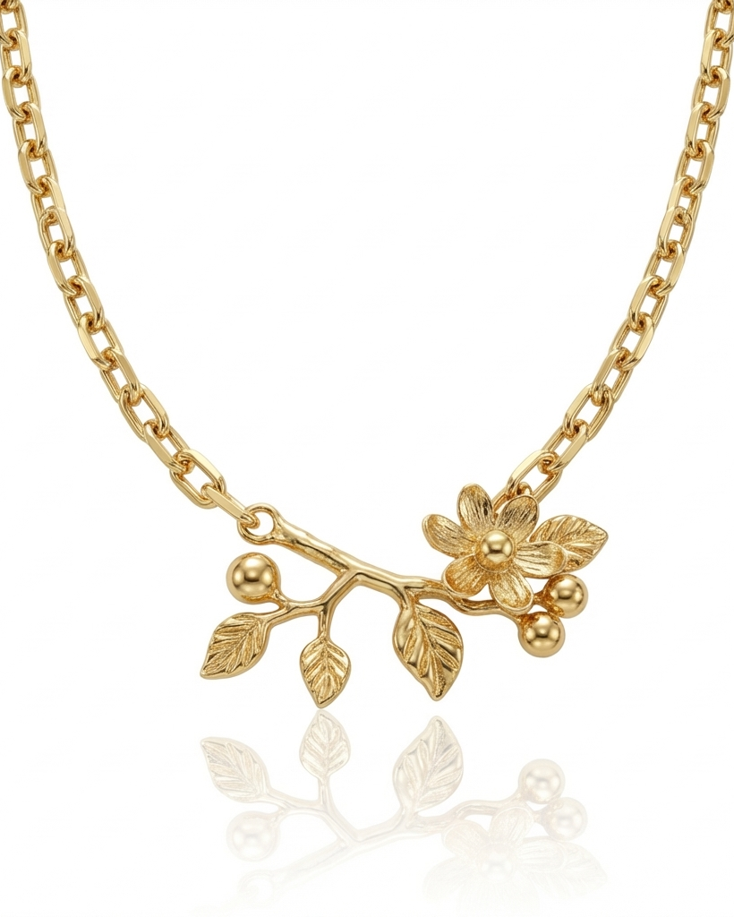 Golden Leaflet Necklace