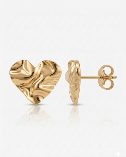 Golden Ripple Heart
