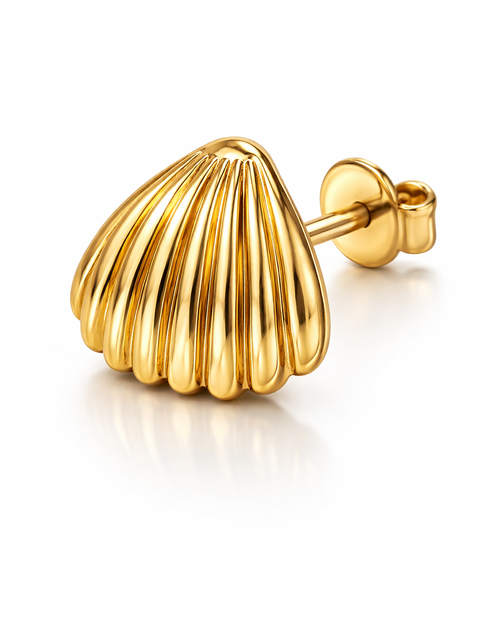 Golden Shell  Earrings