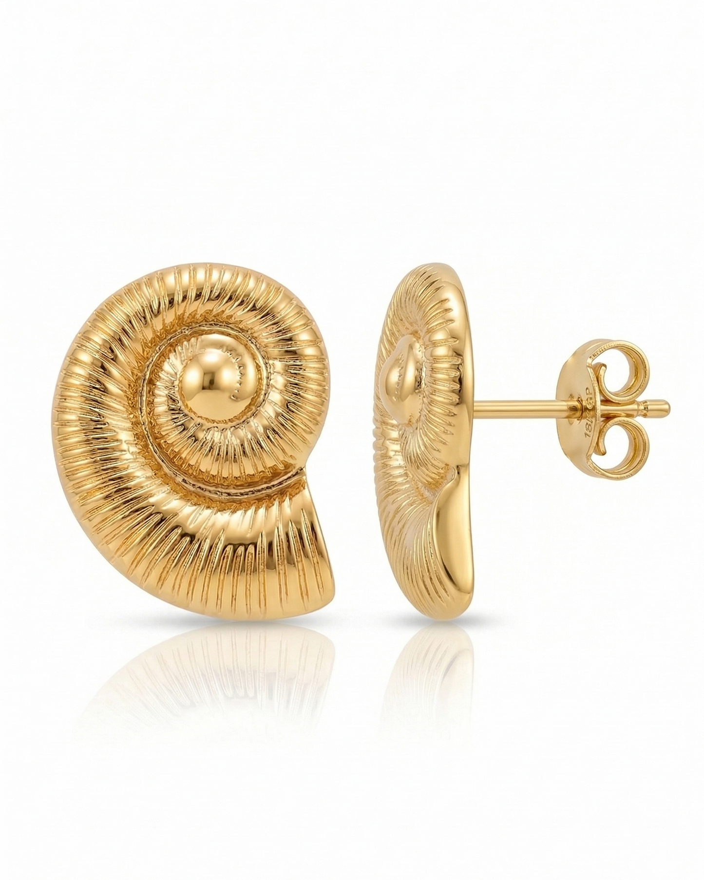 Golden sea Shell Earrings