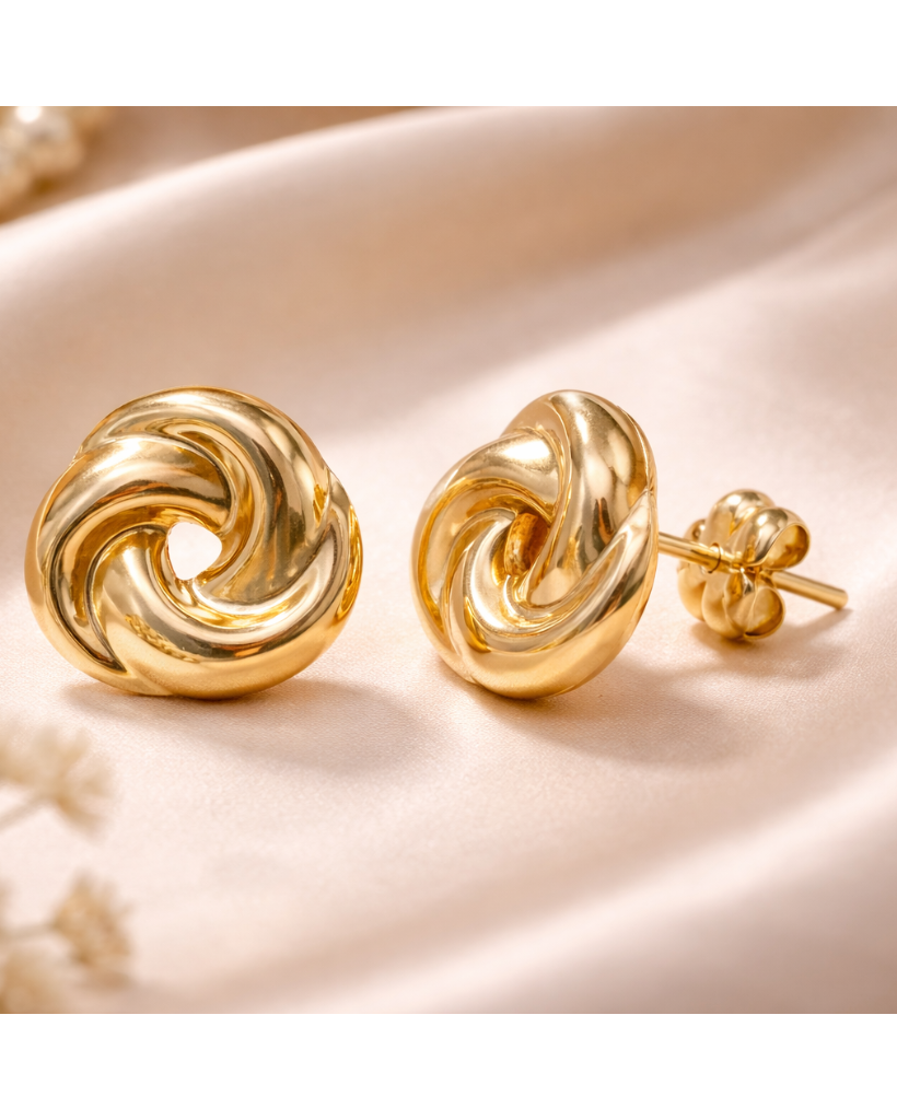 Golden Spiral Earrings