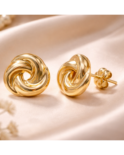 Golden Spiral Earrings