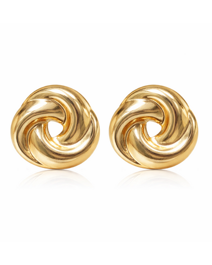 Golden Spiral Earrings