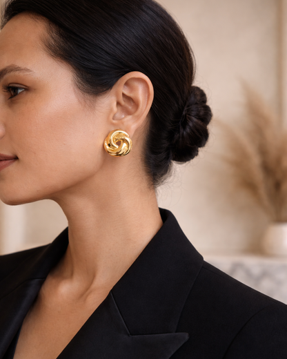 Golden Spiral Earrings