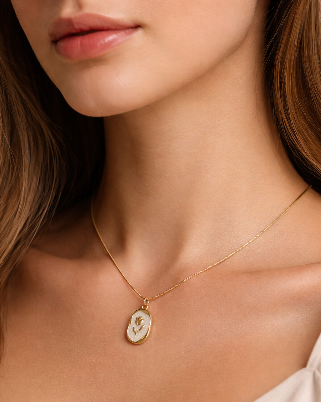 Ivory Leaf Necklace