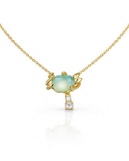 Sea Mist Glow  Necklace