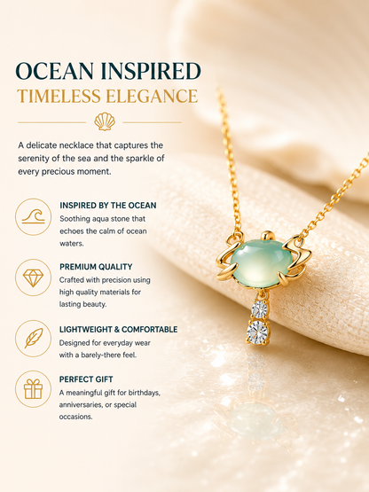 Sea Mist Glow  Necklace