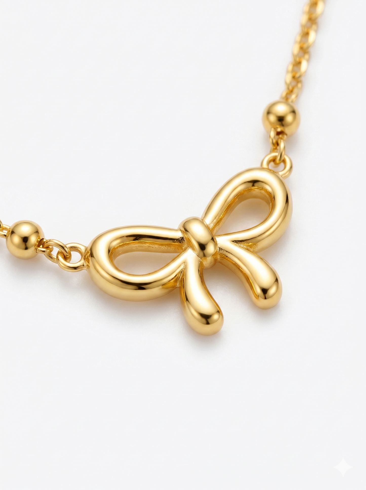 Golden Bow Necklace