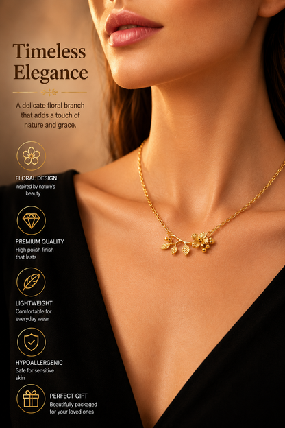 Golden Leaflet Necklace